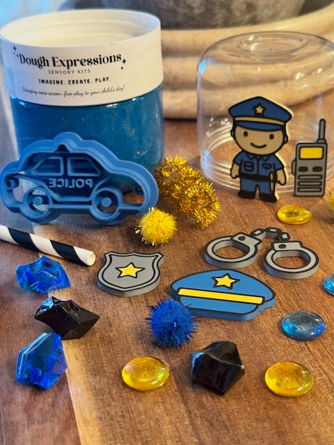 Police On-The-Go Playdough Pod