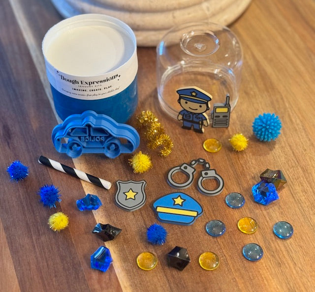 Police On-The-Go Playdough Pod